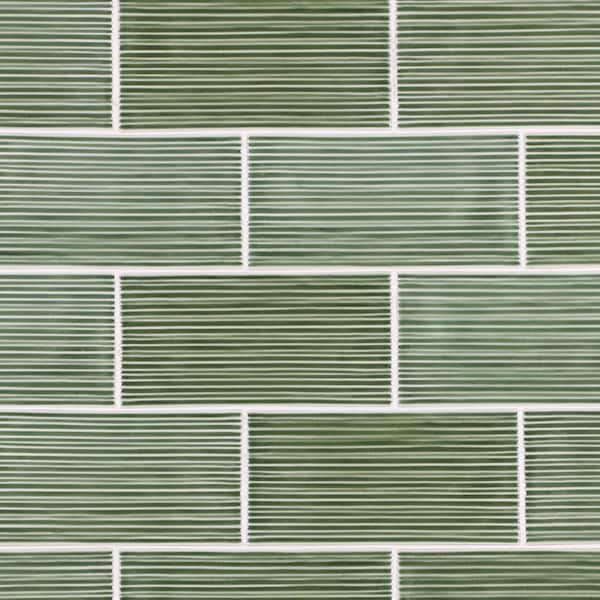 MURRAL Maze top（glass green） サイズ1 Square Green Mirror Tile -1/2