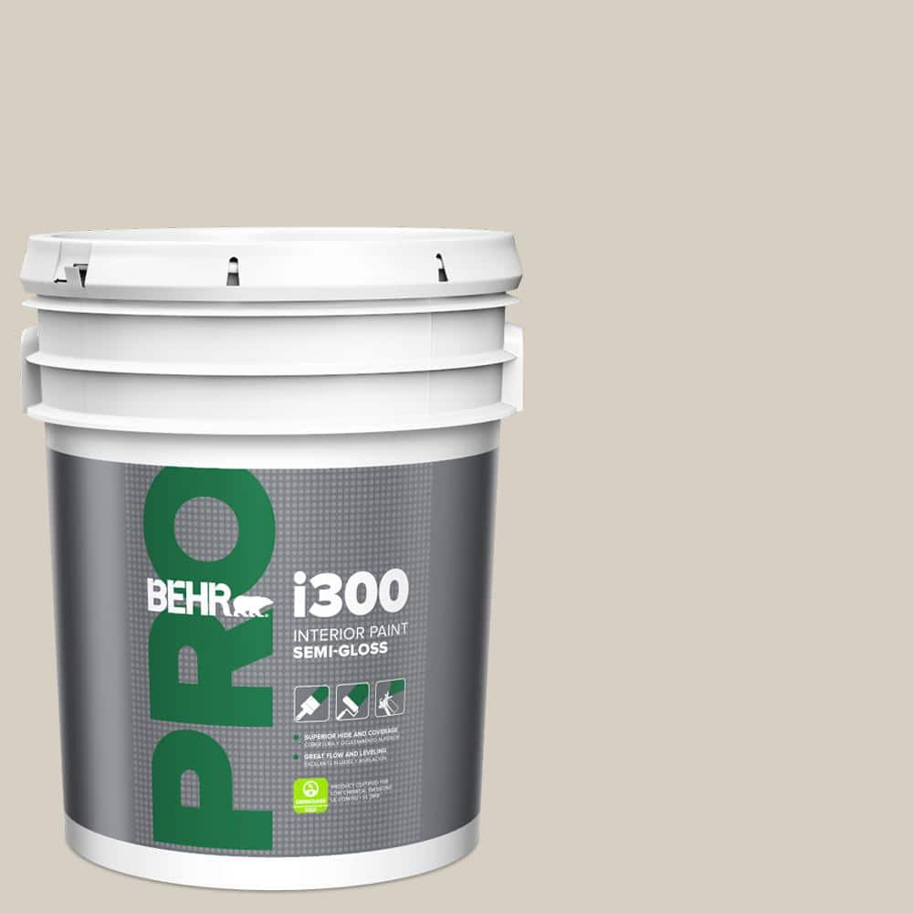 BEHR PRO 5 gal. #BWC-24 Mocha Light Semi-Gloss Interior Paint PR37005 - The  Home Depot