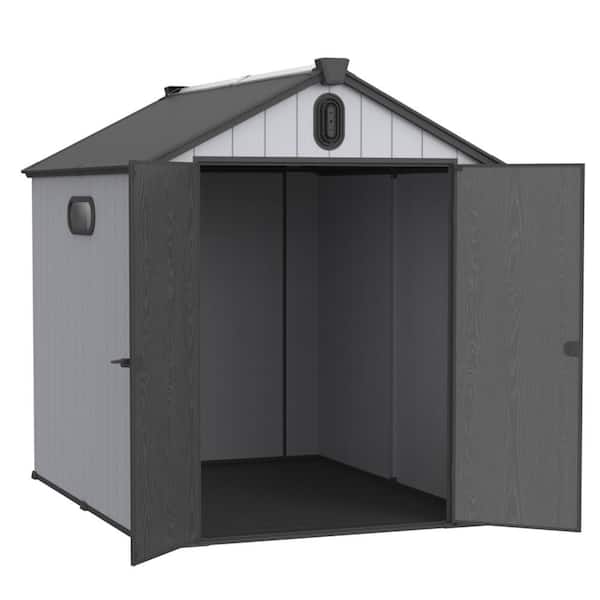 6.1 ft. W x 7.83 ft. D, Outdoor Resin Storage Shed with Foundation, 47.76 sq. ft.