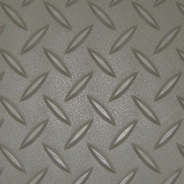 Recycled Plastic Camping Mat in Diamond Design - Black Grey