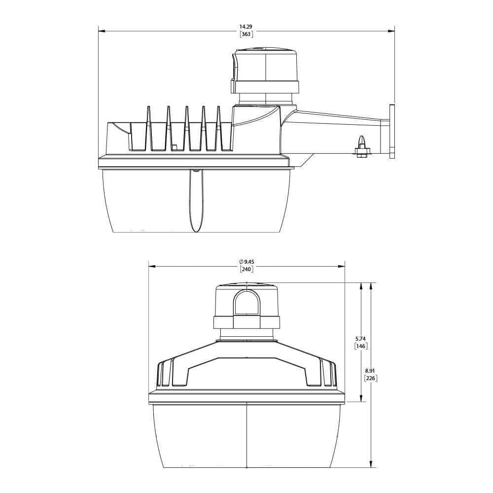 Halo Gray Dusk to Dawn LED Outdoor Area Light