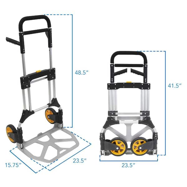 American Cart Titan II Appliance Hand Truck - with Fold Down Rear Wheels