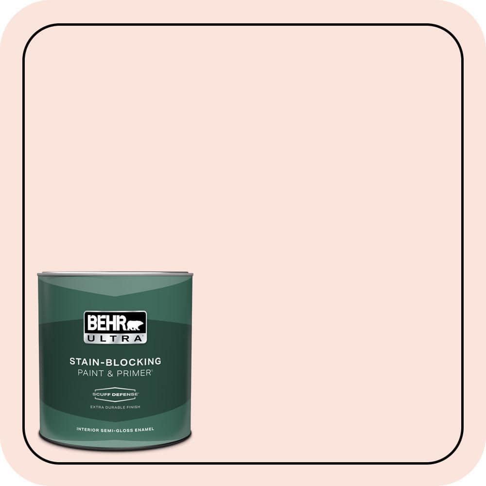 1 qt. #180A-1 Cloud Pink Extra Durable Semi-Gloss Enamel Interior Paint & Primer price history on PriceWatchPro