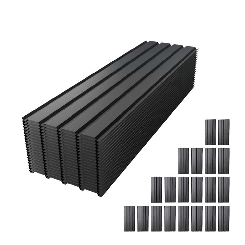 5 ft. x 1.5 ft. Corrugated 31-Gauge Galvanized Steel Roof Panel,Heavy Duty Metal Waterproof Roof Panel in Gray (20 PCS) price history on PriceWatchPro