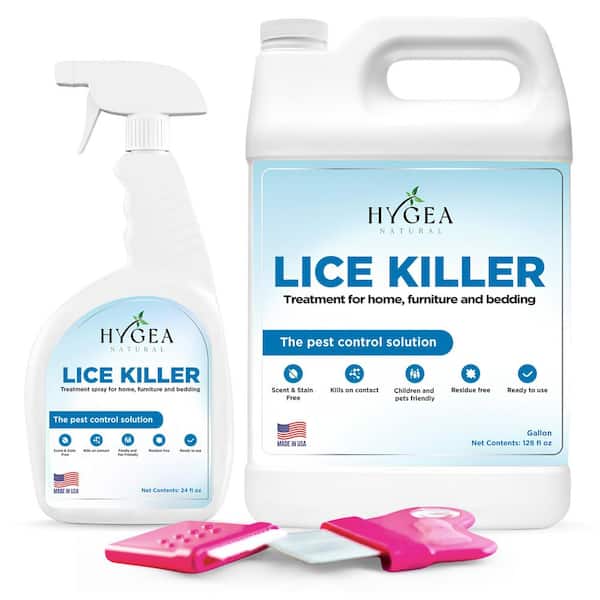 Lice Spray for Furniture and Bedding Kit Odorless Non Toxic Safe- Includes Spray Gallon Refill and Comb Insect Killer