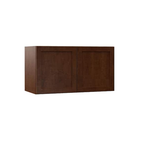 Hampton Bay Designer Series Soleste Assembled 33x18x15 in. Wall Kitchen Cabinet in Spice