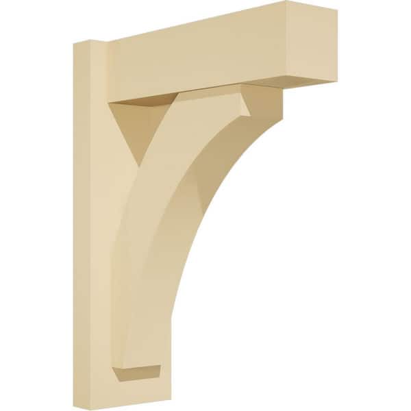 Ekena Millwork Thorton 5 in. W x 18 in. H x 14 in. D Signature Urethane Polyurethane Outlooker with Block Ends