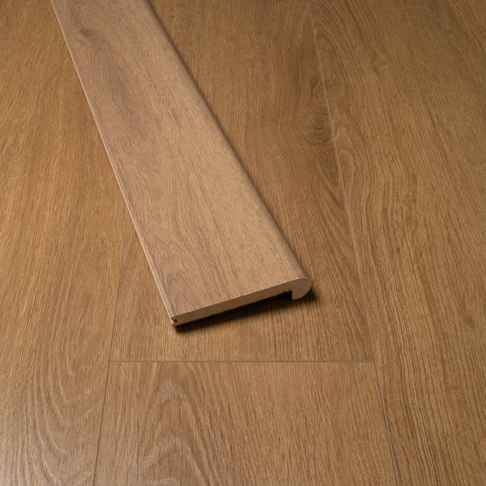 "Arista Laminate 7"" Russo 4.5 in. W x 72 in. L Stair Nosing Round Textured Wood Look Laminate Moulding/Trim" price history on PriceWatchPro