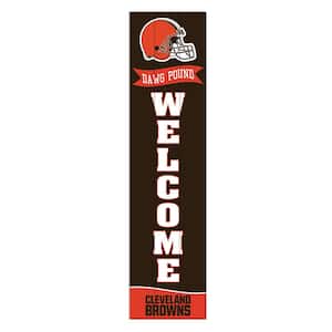 Cleveland Browns 47 in. NFL Wooden Porch Leaner Fan Sign