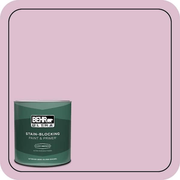 BEHR ULTRA 1 qt. #690C-3 Delicate Bloom Extra Durable Semi-Gloss Enamel Interior Paint & Primer