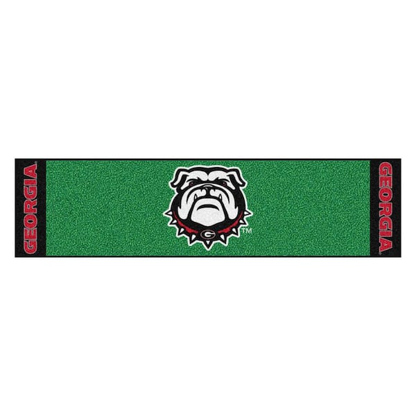 FANMATS NCAA University of Georgia 18 in. x 72 in. Putting Green Mat