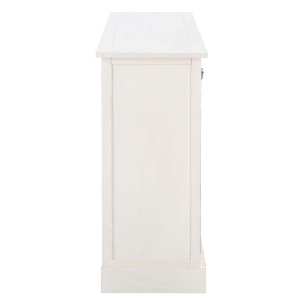 Adiland Distressed White 2-Door 3-Drawer Console Table
