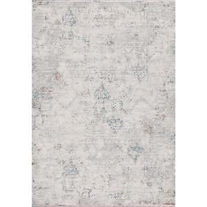 Carson Ivory/Black 2 ft. 3 in. X 7 ft. 7 in. Abstract Indoor Area Rug