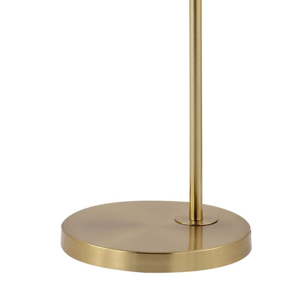 Nora Minimalistic Transitional 71" Brass Gold LED Arc Floor Lamp