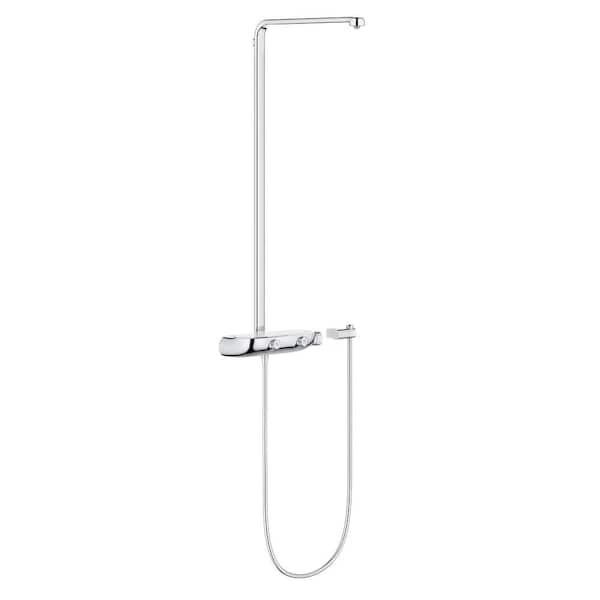 GROHE Rainshower 40 in. SmartControl Shower System with Thermostat for Wall Mount in StarLight Chrome