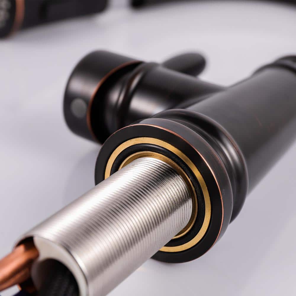 Oil Rubbed Bronze Pull-Out Kitchen Faucet with Spray