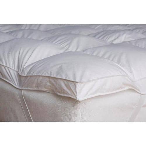 Full Size White Down Alternative Plush Mattress Topper