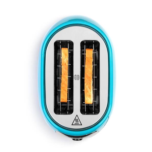 Holstein Housewares 800 Watt Teal 2 Slice Toaster Hh 09175001e The Home Depot