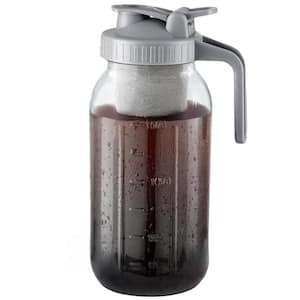 64 oz Premium Cold Brew Coffee Maker Mason Jar - Gray