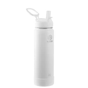 Actives 24 oz. Arctic Insulated Stainless Steel Water Bottle with Straw Lid