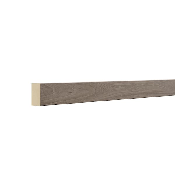 Hampton Bay Designer Series 1.25 x 96 x 0.625 in. Light Rail Molding in Driftwood