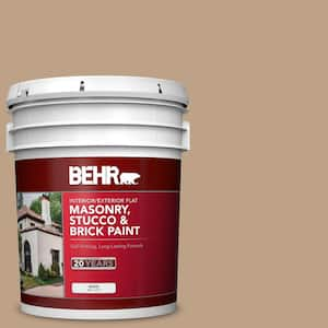 5 gal. #PPU4-05 Basketry Flat Interior/Exterior Masonry, Stucco and Brick Paint