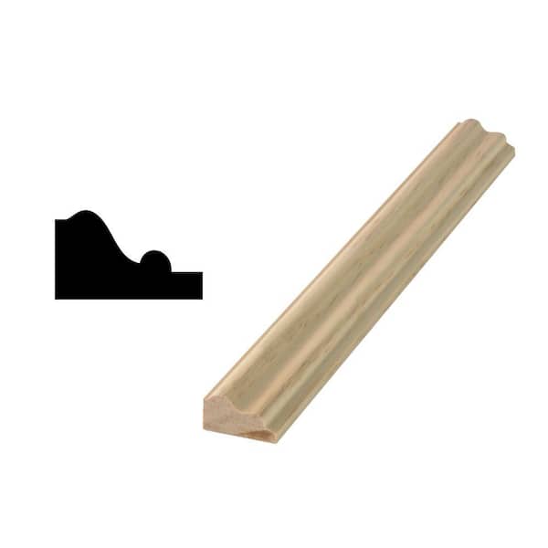 Woodgrain Millwork WG K PATTERN 3/4 in. x 1-1/4 in. Solid Pine Wainscot/Paneling Panel Moulding