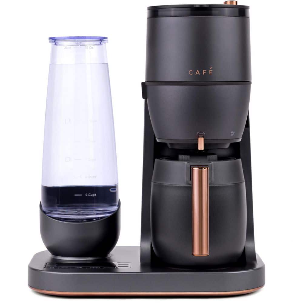 Matte Black Specialty Grind and Brew 10 Cup Coffee Maker with Double Walled Vacuum Carafe, Wifi Connected