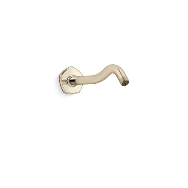 Occasion Shower Arm and Flange in Vibrant French Gold