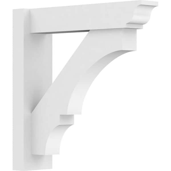 Ekena Millwork Balboa 5 in. W x 20 in. H x 20 in. D Signature Urethane Polyurethane Outlooker with Traditional Ends