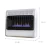 Mr. Heater 30,000 BTU Vent-Free Blue Flame Propane Heater – Heats 750 Sq Ft, Thermostat Control, ODS Safety, Includes Blower & Wall Mount