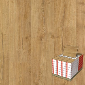Outlast+ Marigold Oak 12 mm T x 7.4 in. W Waterproof Laminate Wood Flooring (549.6 sqft/pallet)