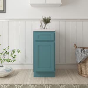 15 in. W x 21 in. D x 32.5 in. H 1-Drawer Bath Vanity Cabinet Only in Sea Green