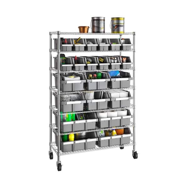 Seville Classics 7-Tier Commercial NSF Certified 22-Bin Rack