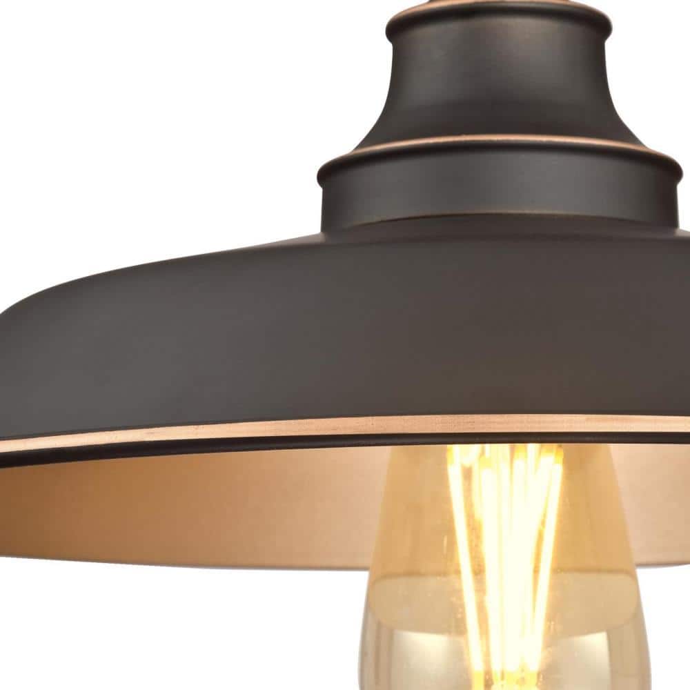 Bronze Reflections 12" Multicolor Semi-Flush Ceiling Light