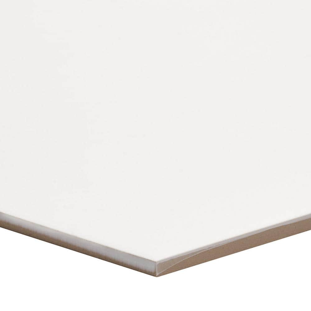 Maestro Matte White Hexagonal Porcelain Wall and Floor Tile