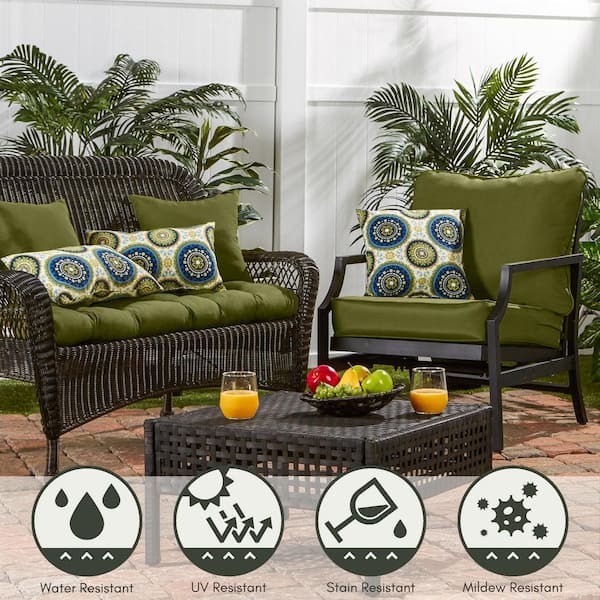 Green lounge clearance cushions