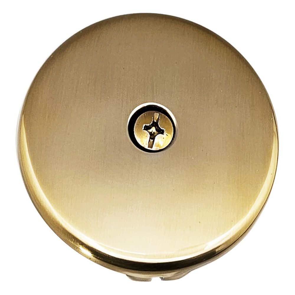 3-1/8 in. Single Hole Overflow Face Plate and Screw in Champagne Bronze price history on PriceWatchPro