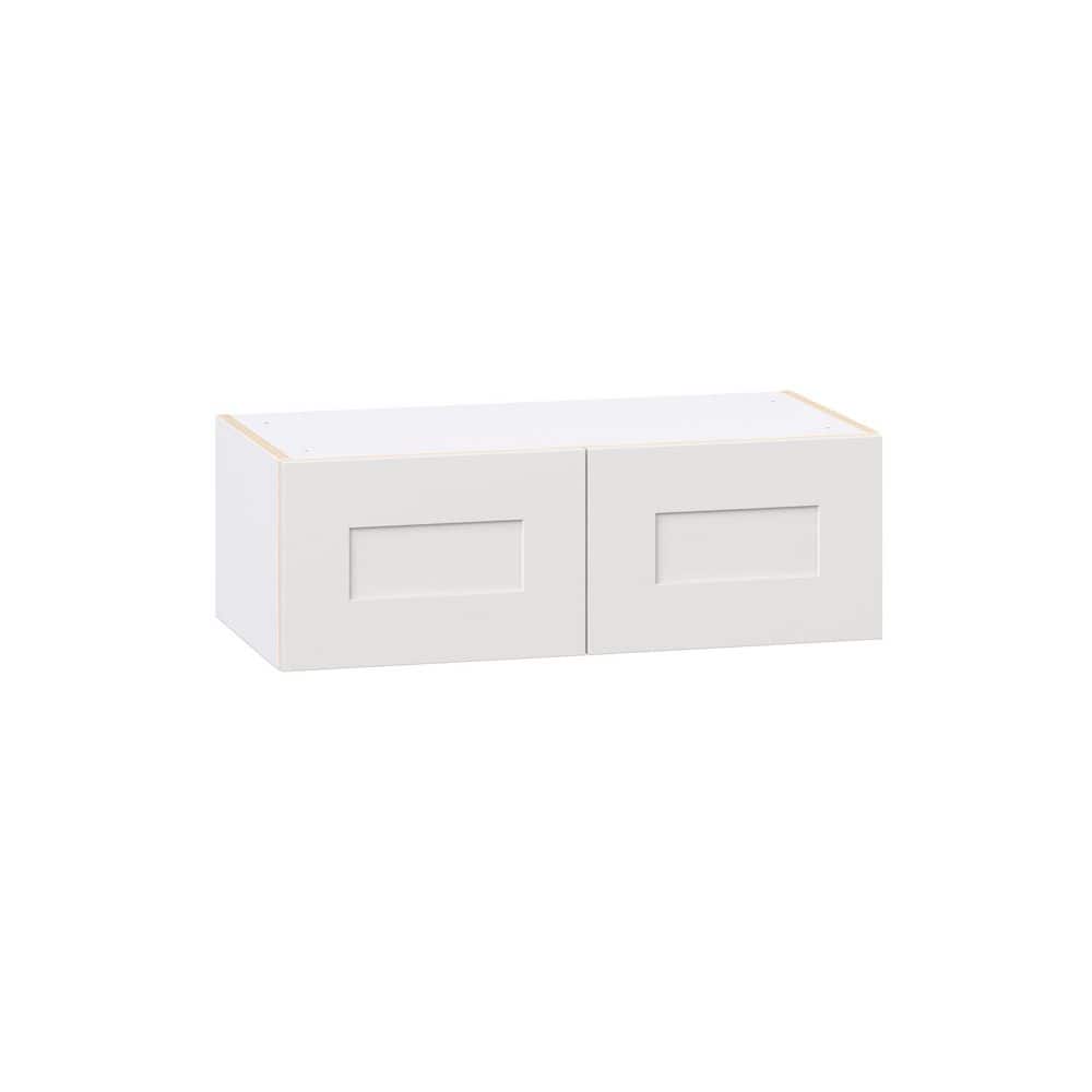 Roseland 30 in. W x 14 in. D x 10 in. H Assembled Shaker Wall Bridge Kitchen Cabinet in Warm White price history on PriceWatchPro