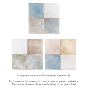 Grammy Pastel Mix 17-3/4 in. x 17-3/4 in. Ceramic Floor and Wall Tile (11.17 sq. ft./Case)