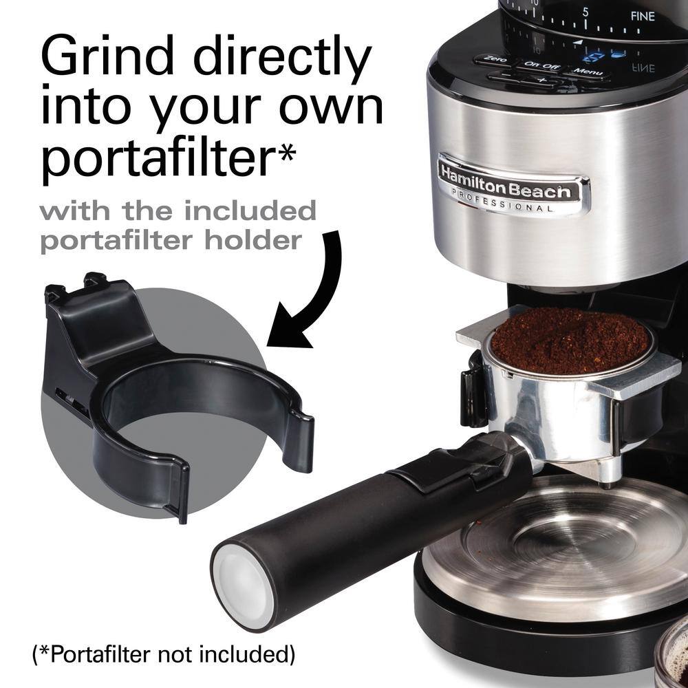 Hamilton Beach Stainless Steel Electric Burr Coffee Grinder