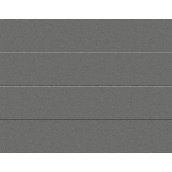 Modern Steel 9 ft x 7 ft Insulated 18.4 R-Value Matte Lustra Charcoal Garage Door without Windows