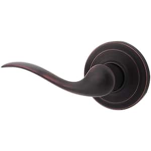 Tustin Venetian Bronze Left-Handed Half-Dummy Door Lever with Microban Antimicrobial Technology