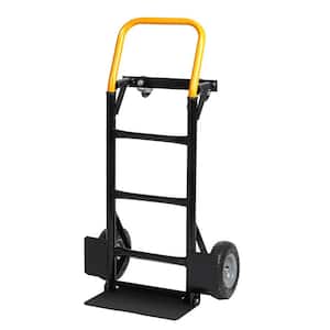 Outdoor or Indoor Serving Cart Carrier - Hand Truck Dual Purpose 2-Wheel Dolly Cart and 4-Wheel Push Cart