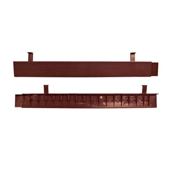 Envirotile 18 in. x 2 in. Straight Edge Terra Cotta Border (4-Pack)-DISCONTINUED