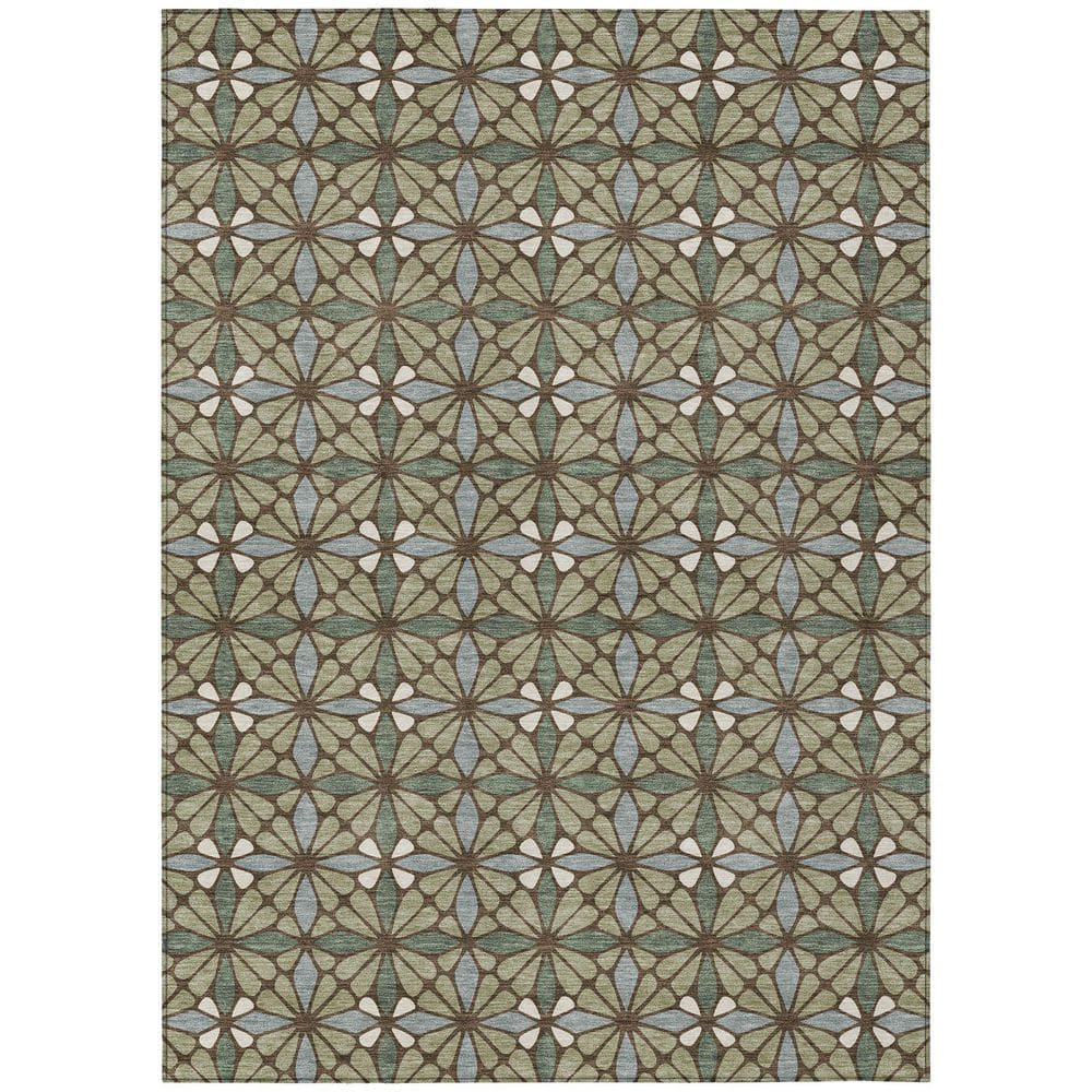 Chantille Machine Washable Indoor/Outdoor Abstract ACN2469 Aloe 10 ft. x 14 ft. Area Rug price history on PriceWatchPro