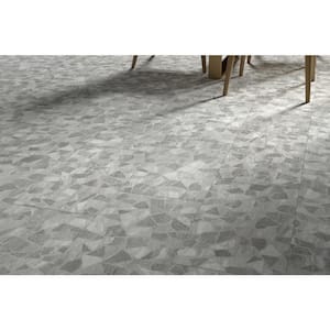 Mood River Gray 11.65 in. x 23.43 in. Matte Porcelain Floor and Wall Tile (11.376 sq. ft./Case)