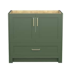 36 in. W x 22 in. D x 34 in. H Bath Vanity Cabinet without Top Bathroom Vanities Cabinet in Matte Green