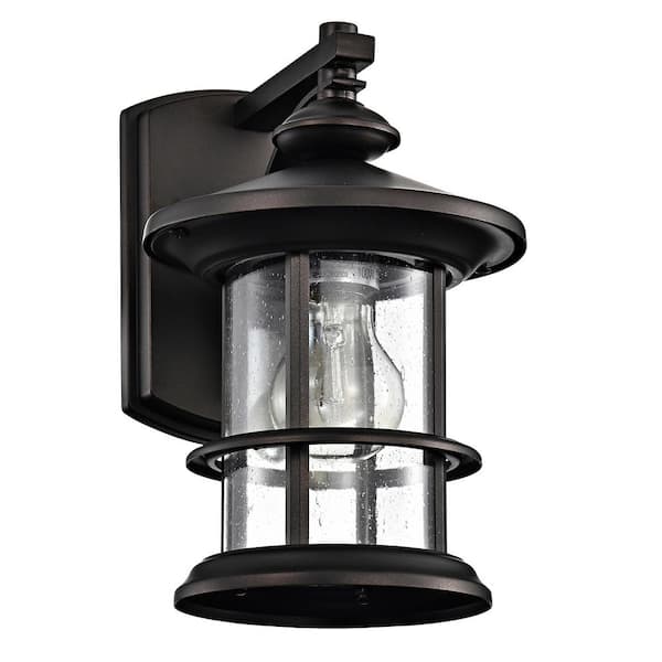 Clihome 1-Light Black Outdoor Wall Sconce (1-Pack)