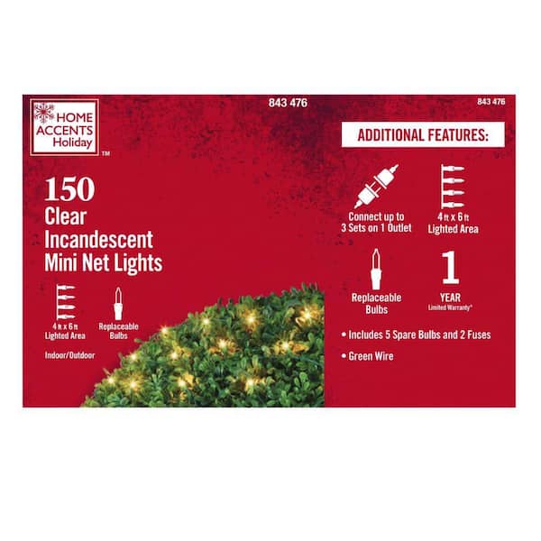 150 Clear Incandescent Mini Net Lights